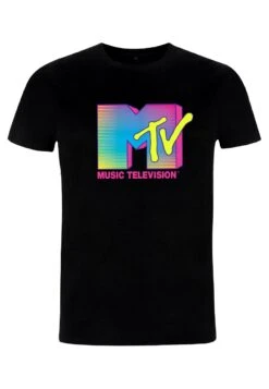 Henry Tiger Mtv Fluorescent - T-Shirt Print - Black -Henry Tiger a6528a5022ad46479ea1f2b4e556b4e1