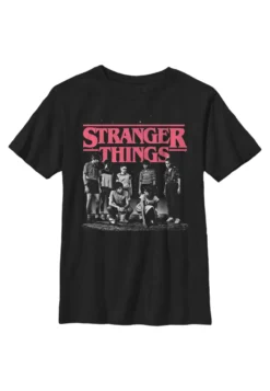 Henry Tiger Stranger Things Stranger Fade - T-Shirt Print - Black