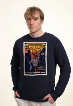 Henry Tiger Stranger Things Comic Cover - Sweater - Navy Blue -Henry Tiger a6a44caa6e014b59a2d50896d45c7fb8