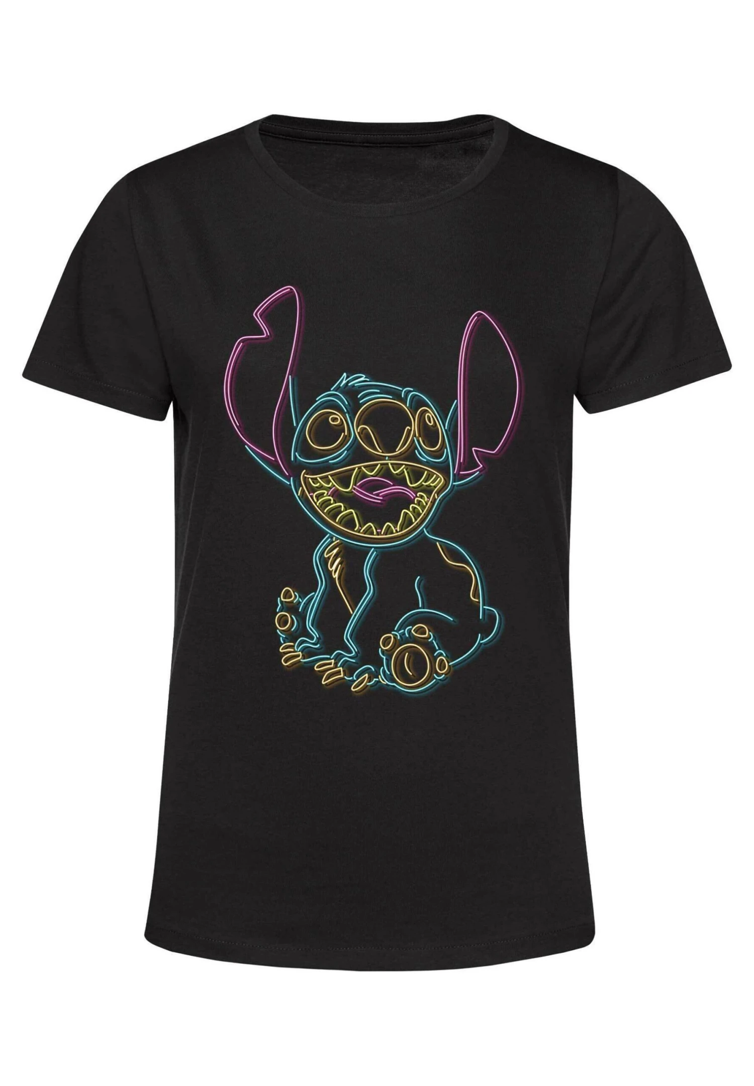 Henry Tiger Lilo & Stitch Neon Stitch - T-Shirt Print - Black 5 Henry Tiger Lilo & Stitch Neon Stitch - T-Shirt Print - Black - Image 5