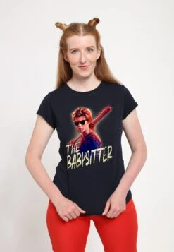 Henry Tiger Stranger Things Steve The Babysitter - T-Shirt Print - Navy Blue