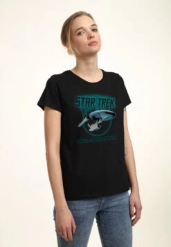 Henry Tiger Star Trek Enterprise - T-Shirt Print - Black -Henry Tiger a92a85868241417990bc53165f99a377