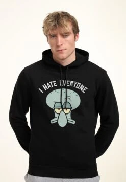Henry Tiger Spongebob Squarepants Hate Everyone - Hoodie - Black