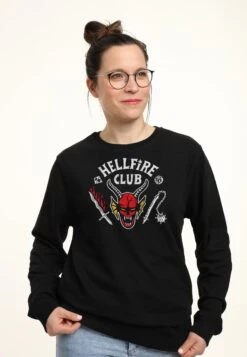 Henry Tiger Stranger Things Hellfire Cut - Sweater - Black -Henry Tiger aa8c157442854b1c8dc597af3346e32e