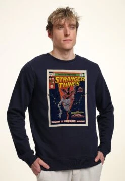Henry Tiger Stranger Things Comic Cover - Sweater - Navy Blue