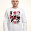 Henry Tiger Stranger Things Red Black - Sweater - White