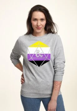 Henry Tiger Dungeons & Dragons Non Binary Ampersand - Sweater - Heather Grey