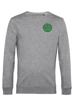 Henry Tiger Outer Banks Badge - Sweater - Heather Grey -Henry Tiger b195e25ee2e04764a16c8c1d0a897760