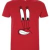 Henry Tiger Spongebob Squarepants Mr Krabs Big Face - T-Shirt Print - Red
