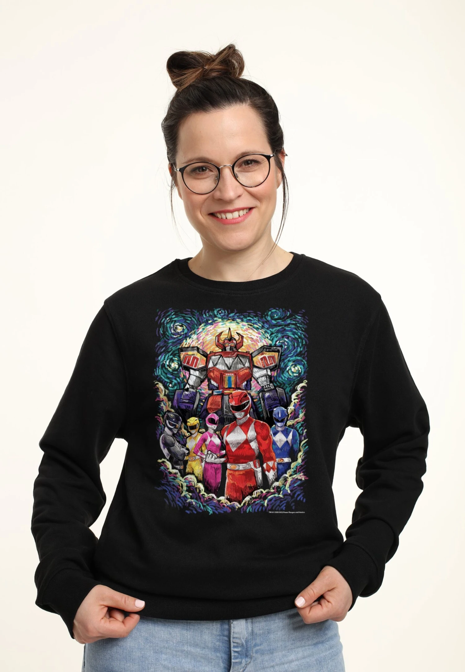 Henry Tiger Power Rangers Starry Morphin - Sweater - Black 1 Henry Tiger Power Rangers Starry Morphin - Sweater - Black