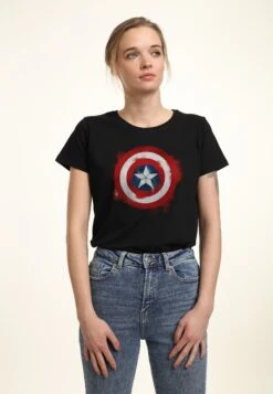 Henry Tiger Avengers: Endgame Captain America Spray Logo - T-Shirt Print - Black 8 Henry Tiger Avengers: Endgame Captain America Spray Logo - T-Shirt Print - Black -Henry Tiger b532626f6b5f4d2ea37840143962aae8