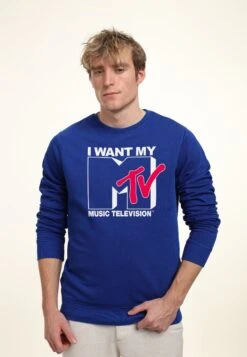 Henry Tiger Mtv Want Logo - Sweater - Royal Blue -Henry Tiger b6e3ac99e49c40ca93b2d1bbb7b10f9a