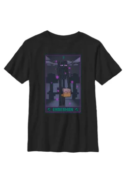 Henry Tiger Minecraft Ender Tarot - T-Shirt Print - Black