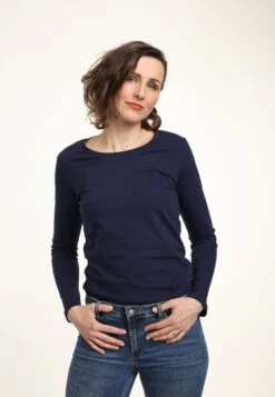 Henry Tiger Organic - Longsleeve - Navy Blue -Henry Tiger bc48db66708c4beb867dd1dd1a4876ba