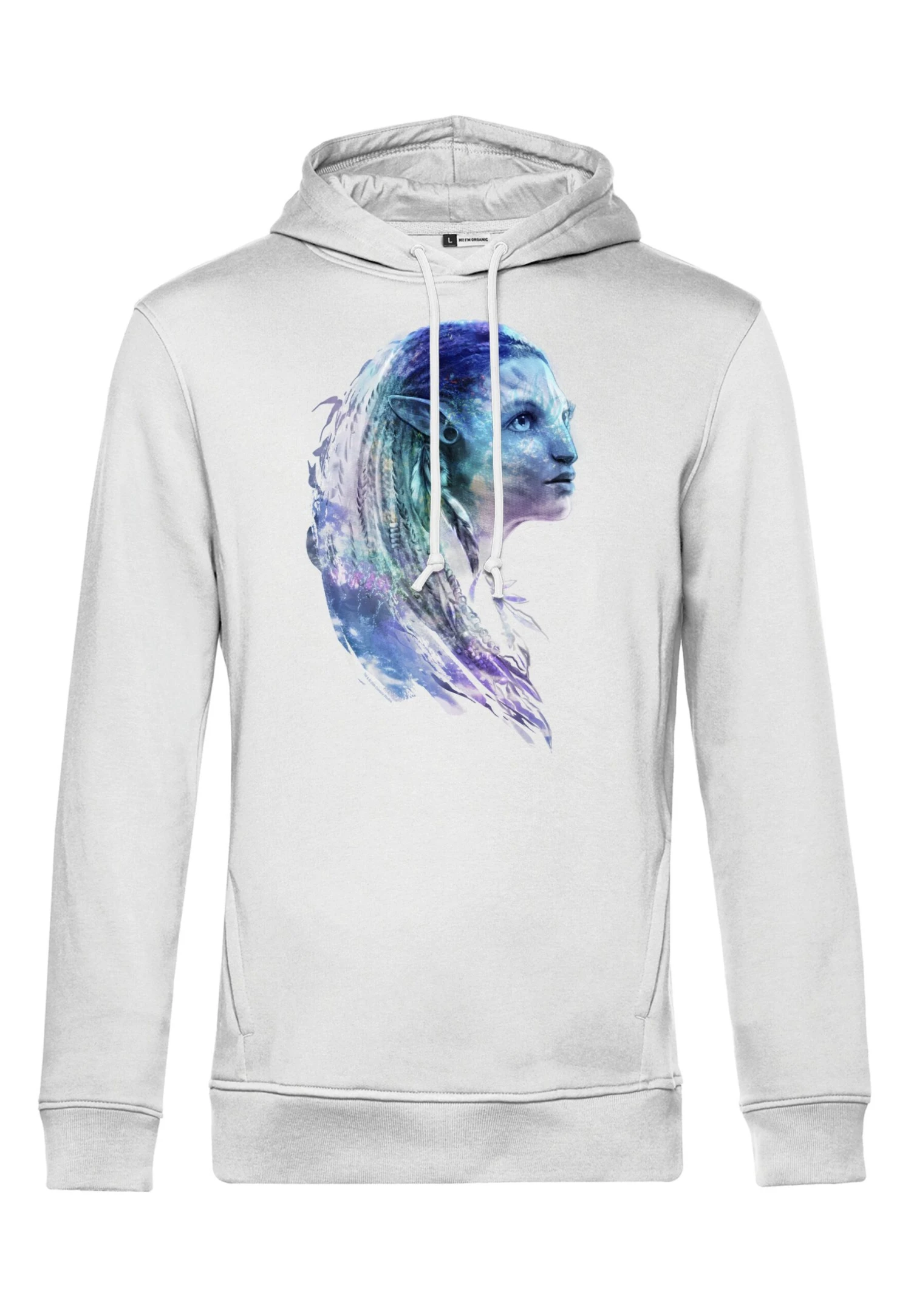 Henry Tiger Avatar 2 Blue Neytiri - Hoodie - White 4 Henry Tiger Avatar 2 Blue Neytiri - Hoodie - White - Image 4