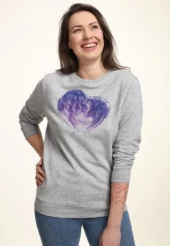 Henry Tiger Avatar 2 Avatar Face Heart - Sweater - Heather Grey -Henry Tiger be9af77fb6da40aeb918bc41950b19f6