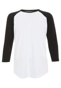 Henry Tiger Classic 3/4 Sleeve Raglan - Longsleeve - White /Black -Henry Tiger bf1d4b6c3e7542cd8bcb9c3cf91a4632