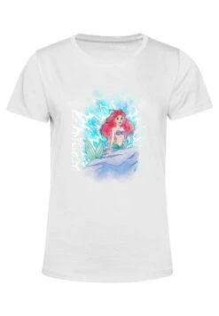 Henry Tiger The Little Mermaid Watercolor Splash - T-Shirt Print - White -Henry Tiger bfeb66d0f3ba4ababe2d0e9fbe1e6466
