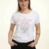 Henry Tiger The Aristocats Ladies Stack Two - T-Shirt Print - White