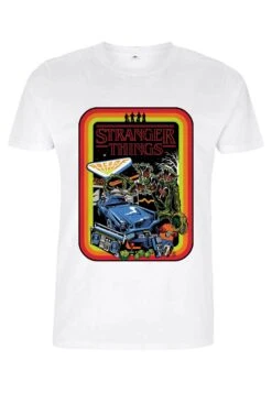 Henry Tiger Stranger Things Retro Mash - T-Shirt Print - White