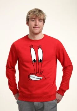 Henry Tiger Spongebob Squarepants Mr Krabs Big Face - Sweater - Red -Henry Tiger c3c8fcf858704c88a7c298af74e490db