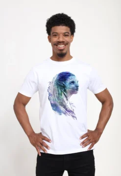 Henry Tiger Avatar 2 Blue Neytiri - T-Shirt Print - White