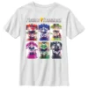 Henry Tiger Power Rangers Holding Helmets- T-Shirt Print - White