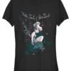 Henry Tiger Peter Pan Tink In Fairy Land - T-Shirt Print - Black