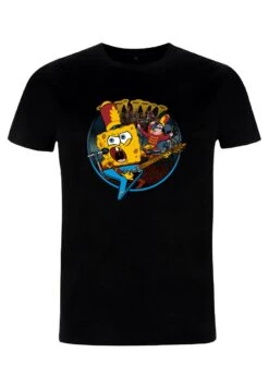 Henry Tiger Spongebob Squarepants Band Practice - T-Shirt Print - Black -Henry Tiger c70d53ed5f194182beac11ac11c3e5f5
