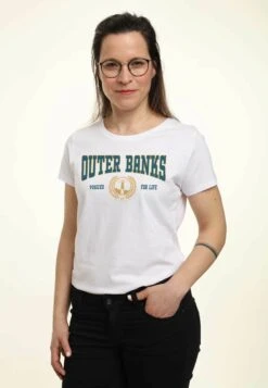 Henry Tiger Outer Banks Collegiate - T-Shirt Print - White -Henry Tiger c7821e9f4da74845844f6559870ff002