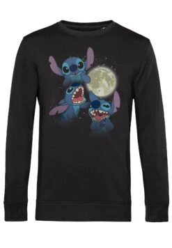Henry Tiger Lilo & Stitch Three Stitch Moon - Sweater - Black -Henry Tiger c7c68788ea724587acc64216444b2a40