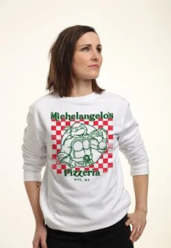 Henry Tiger Nickelodeon Mikeys Pizza - Sweater - White -Henry Tiger c99105ae142d46d395856f8e1f4049e0