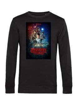Henry Tiger Stranger Things Classic Illustrated Poster - Sweater - Black -Henry Tiger cafeb44192d24b8e8f0d630bd07b0d0f