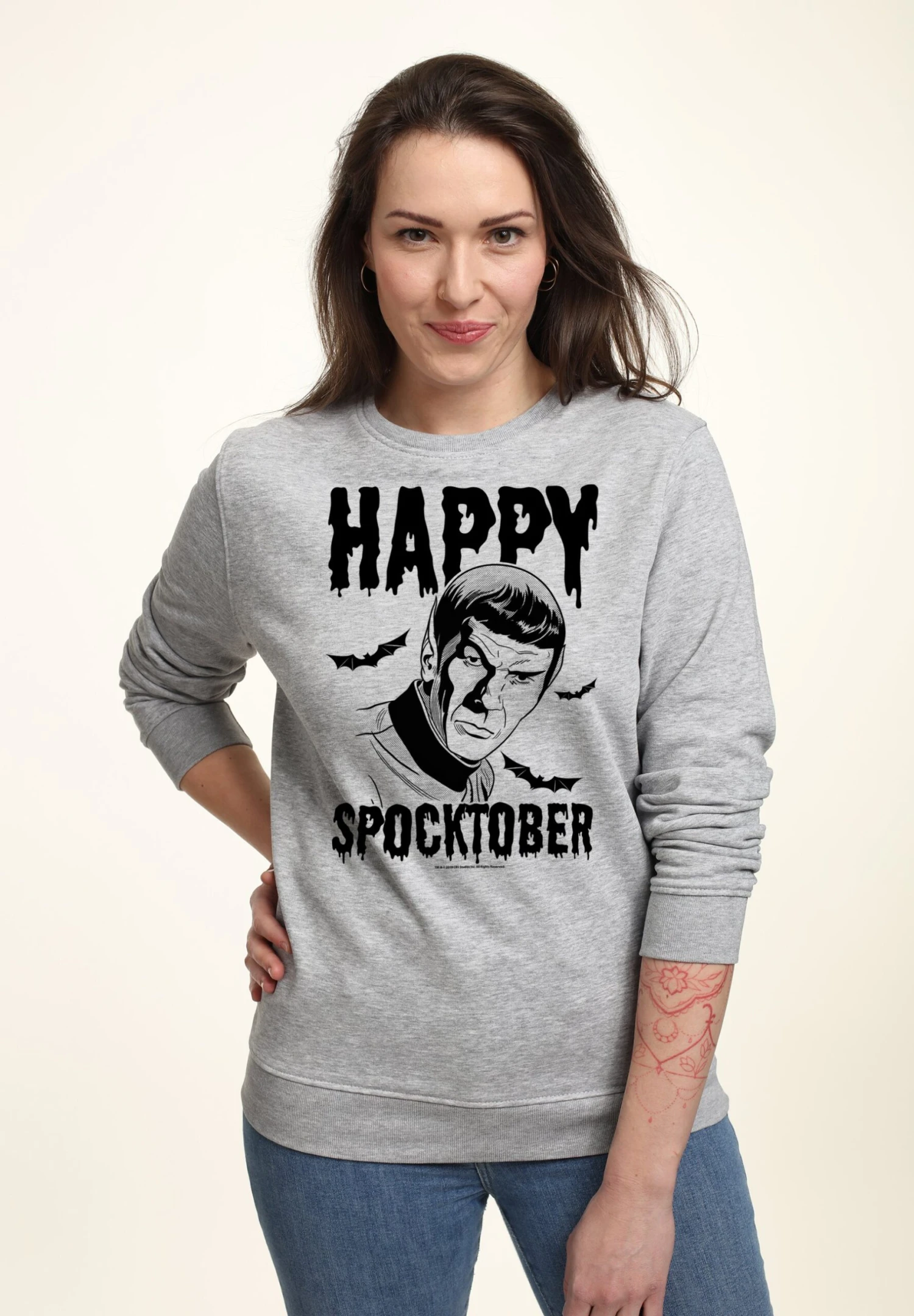 Henry Tiger Star Trek Spocktober Two - Sweater - Heather Grey 1 Henry Tiger Star Trek Spocktober Two - Sweater - Heather Grey