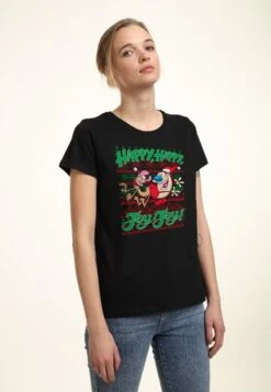 Henry Tiger The Ren Stimpy Show Christmas - T-Shirt Print - Black -Henry Tiger cc1667762f974263ab5f3ca5593cd90a