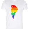 Henry Tiger Power Rangers Rainbow Lightning - T-Shirt Print - White