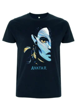 Henry Tiger Avatar 2 Half Face - T-Shirt Print - Navy Blue