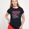 Henry Tiger Stranger Things Stranger Fade - T-Shirt Print - Navy Blue