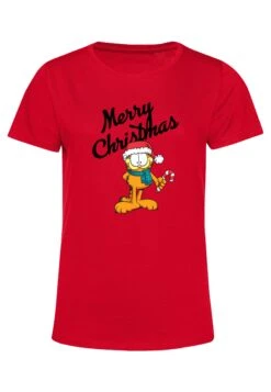 Henry Tiger Garfield Christmas - T-Shirt Print - Red -Henry Tiger cfe26d8f4bc14521b6ff5adf43251a90