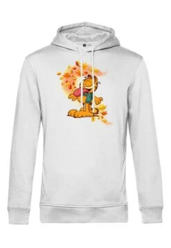 Henry Tiger Garfield Autum Leaves - Hoodie - White -Henry Tiger d0d031ab664249ed8783ccefe25412a8