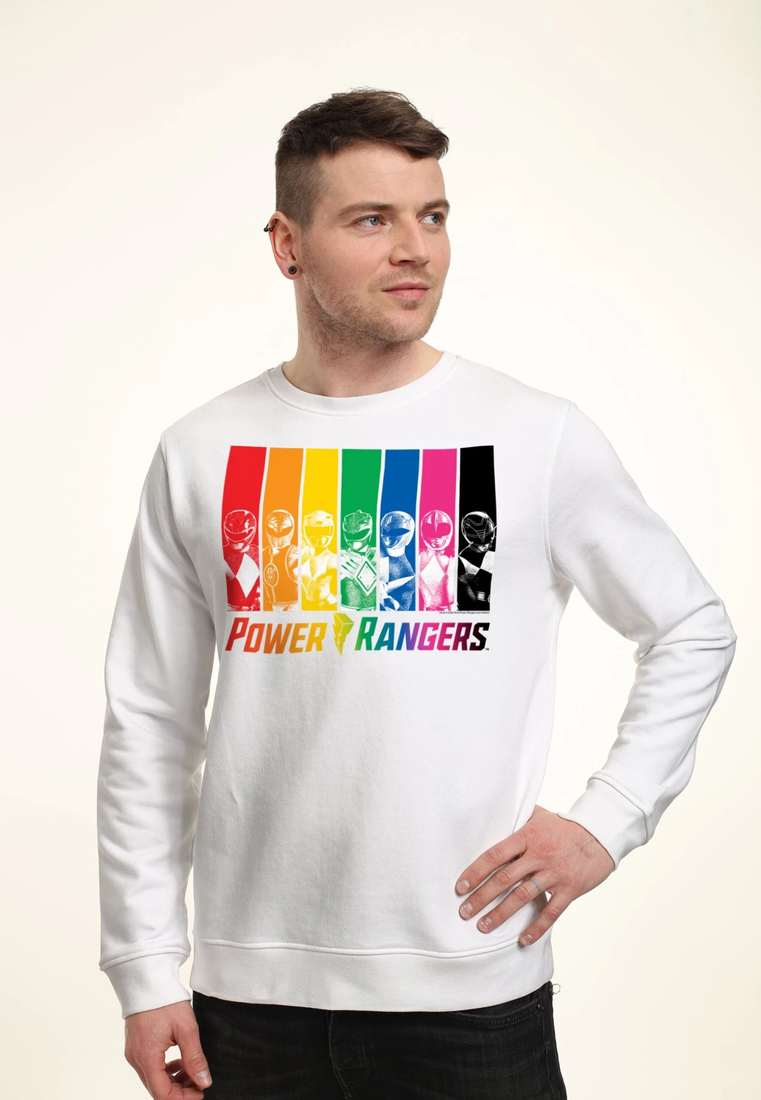 Henry Tiger Power Rangers Rainbow Rangers - Sweater - White 3 Henry Tiger Power Rangers Rainbow Rangers - Sweater - White - Image 3