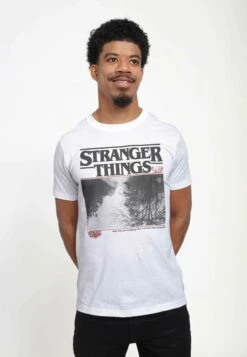Henry Tiger Stranger Things Upside Photo Unisex - T-Shirt Print - White -Henry Tiger d57360baa9984ab4b3d615639b37549a