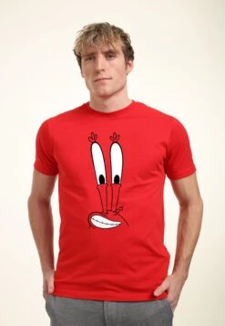 Henry Tiger Spongebob Squarepants Mr Krabs Big Face - T-Shirt Print - Red -Henry Tiger d6eac3b147f946e1bedbb2117aa2e891