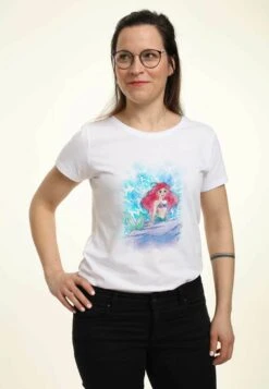 Henry Tiger The Little Mermaid Watercolor Splash - T-Shirt Print - White -Henry Tiger d741f2b048b448cc86df49053e60fb1d