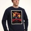 Henry Tiger Stranger Things Gig Poster - Sweater - Navy Blue