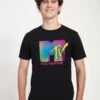 Henry Tiger Mtv Fluorescent - T-Shirt Print - Black