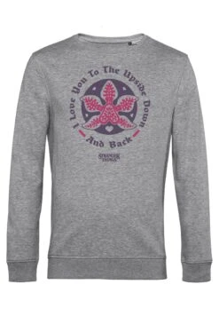 Henry Tiger Stranger Things Upside Down Love - Sweater - Heather Grey -Henry Tiger dc501f6c6de04146a6b13bf660dec941