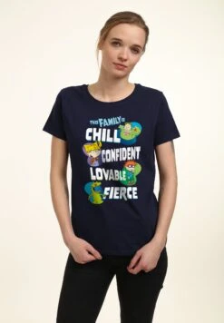 Henry Tiger Rugrats Family Is All - T-Shirt Print - Navy Blue -Henry Tiger dc86366751994fe68fcf9431769321b5