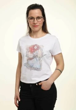 Henry Tiger Brave Watercolor- T-Shirt Print - White -Henry Tiger dcb94083e03a45e1a12639ddca054d89