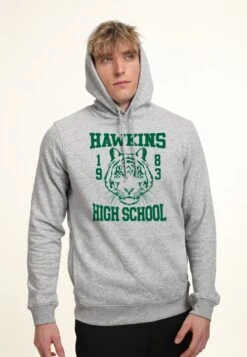 Henry Tiger Stranger Things Hawkins High Tiger 1983 - Hoodie - Heather Grey